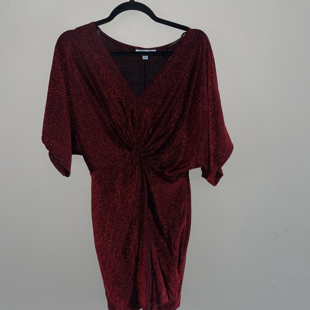 Shimmery Red Party Dress